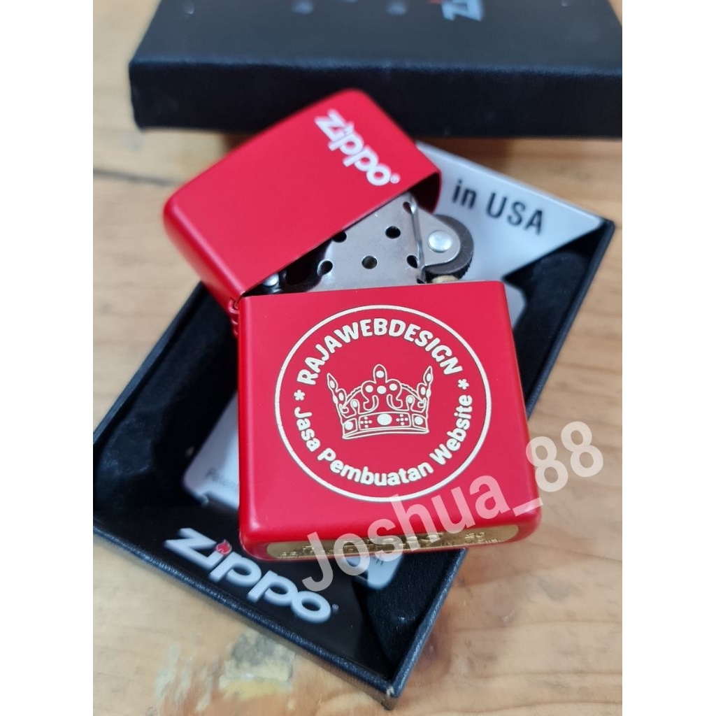 Zippo Custom Korek Api Ukir Logo Bisa Request Gambar Logo Sendiri