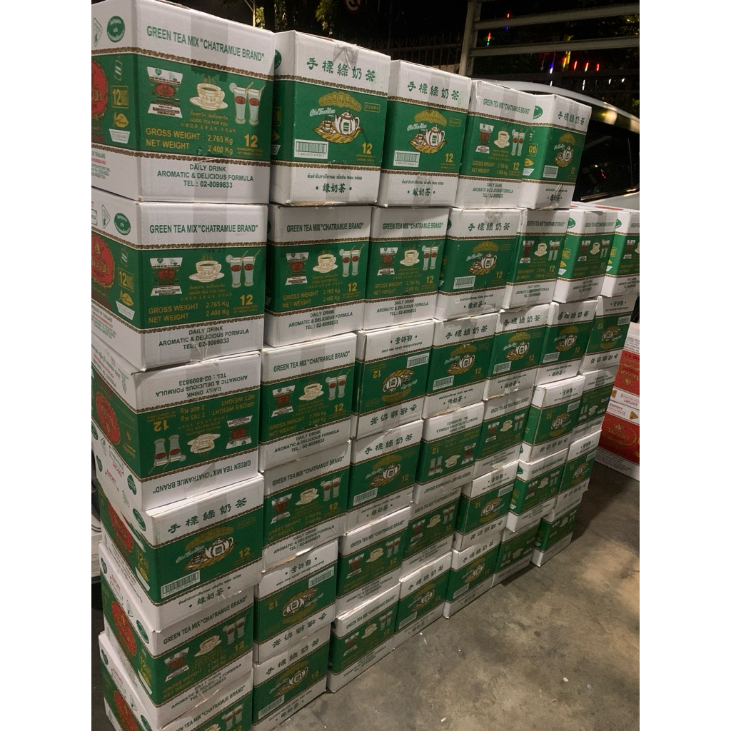 

5 Dus x 12 pcs Green Thai Tea Chatramue Original Thailand 200 Gram (BPOM)