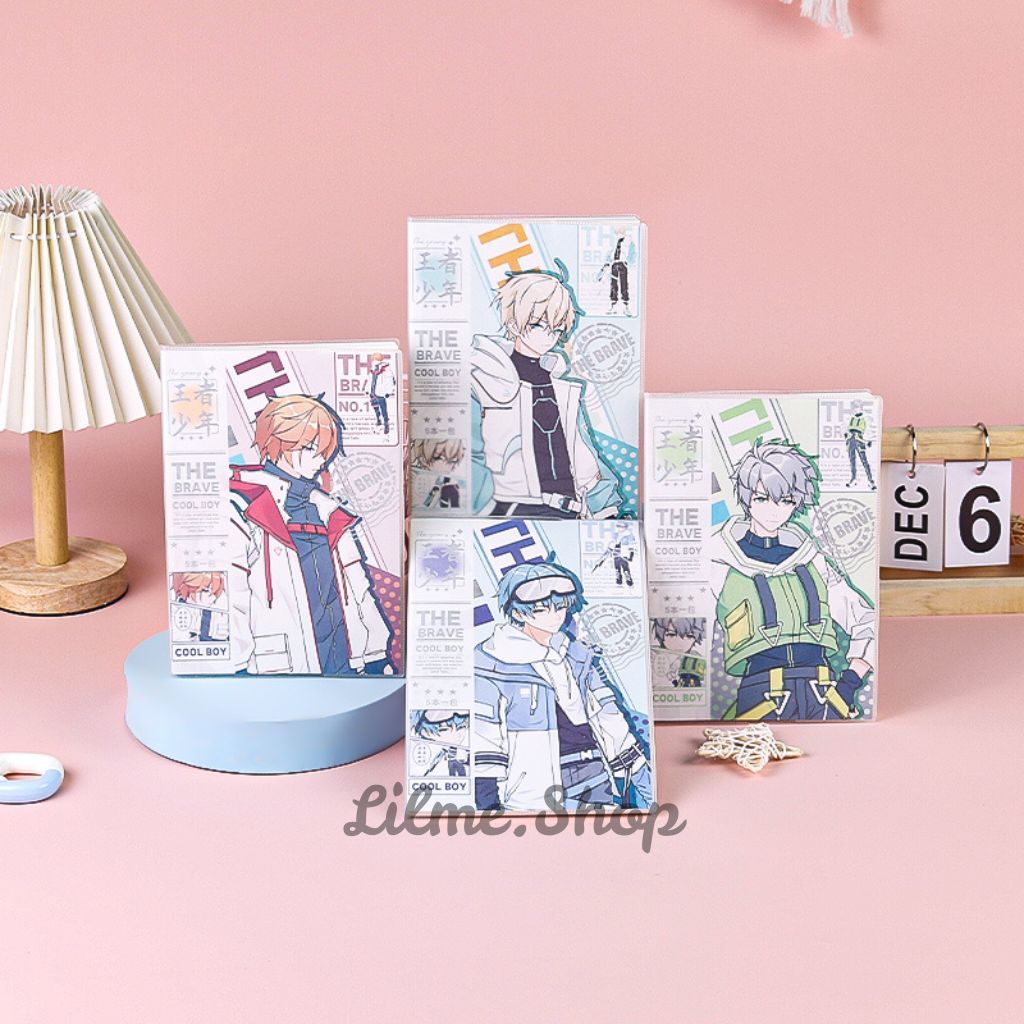 

Buku Tulis Cool Boy Anime Dengan Sampul / Buku Catatan Bergaris Sekolah Anak A5