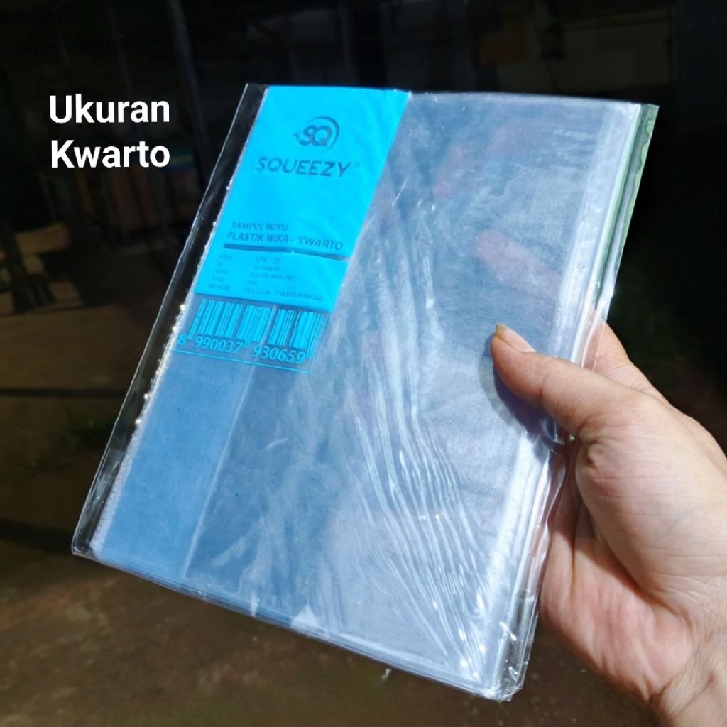 

1 Pak Sampul Buku Plastik Mika TEBAL Isi 10 & 20 Lembar