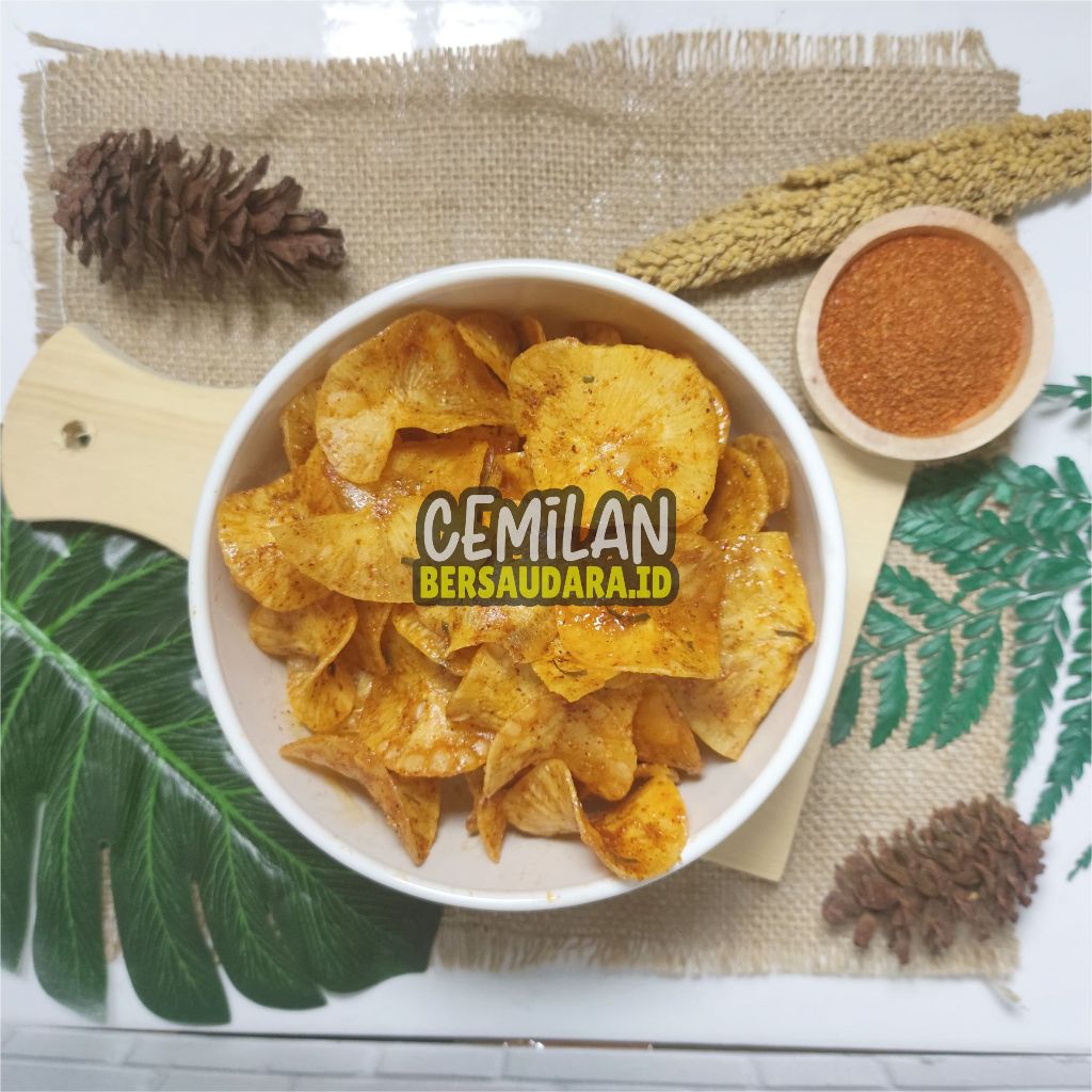 

Keripik Singkong Pedas Daun Jeruk | Cemilan Bersaudara