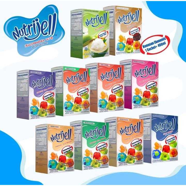 

Nutrijell ekonomis Jelly Powder Nutrijel kemasan ekonomis varian rasa buah