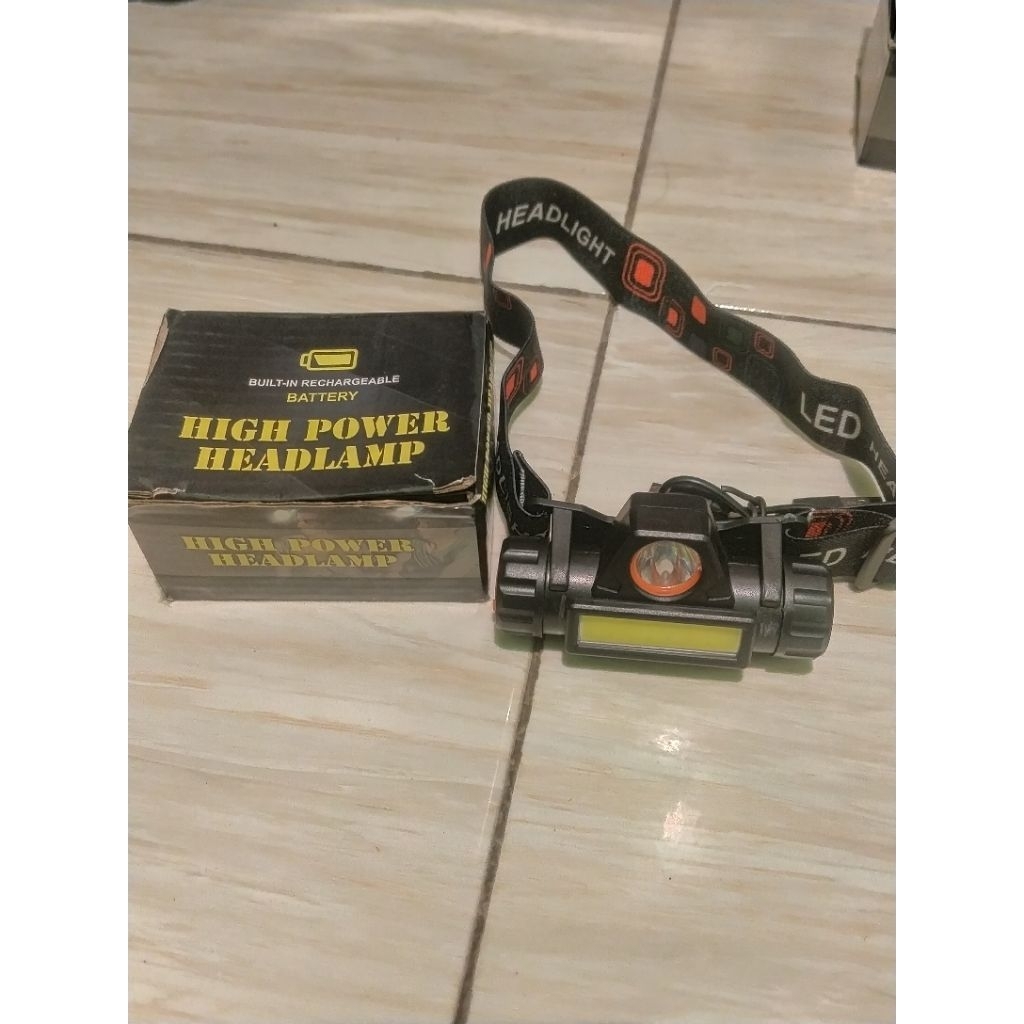Lampu senter emergency Lampu Led senter kepala bisa di cas ulang