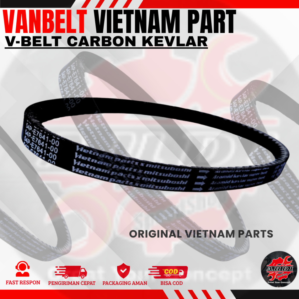 Rejeki.Maju Vanbelt Carbon Kevlar Vario 125 Led Old Vario 150 Old/ V-Belt Adv 150 Pcx 150 Vanbelt