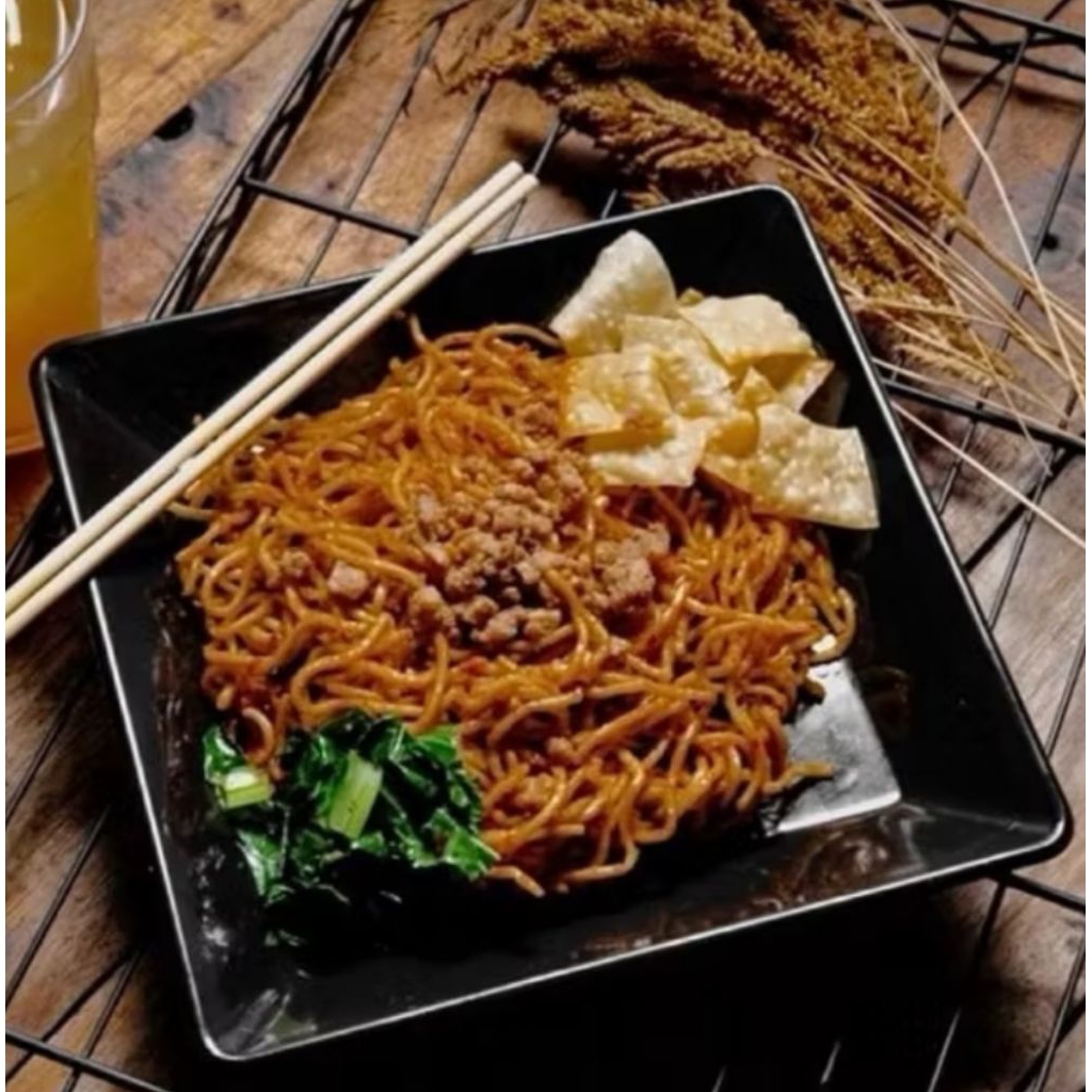 piring semi melamin dinnerware | piring dinner ware kotak "88" | piring mie gacoan hitam "88" terlar