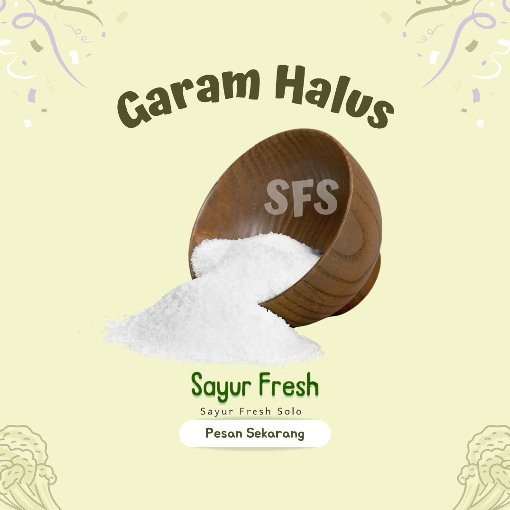 

GARAM MEJA Garam Halus 250 GR - Sayur Fresh Solo