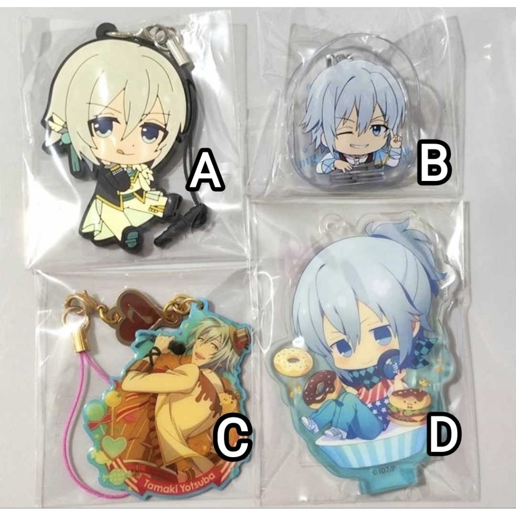 IDOLISH7 I7 Ainana Standee Metal Charm Clip Rubber Strap Yotsuba Tamaki