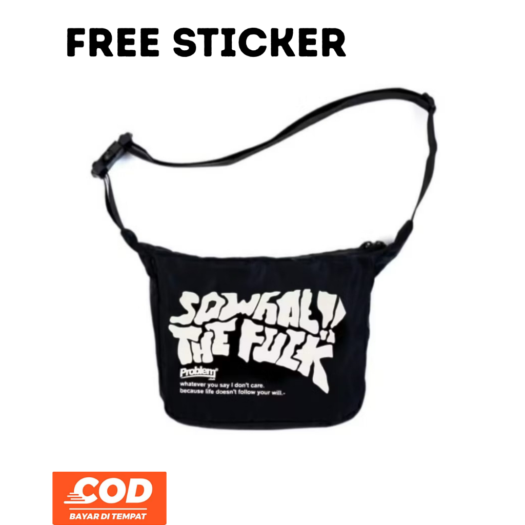 Tas Selempang Pria Wanita Efg Problem Goks Slingbag Waistbag Tas Sekolah