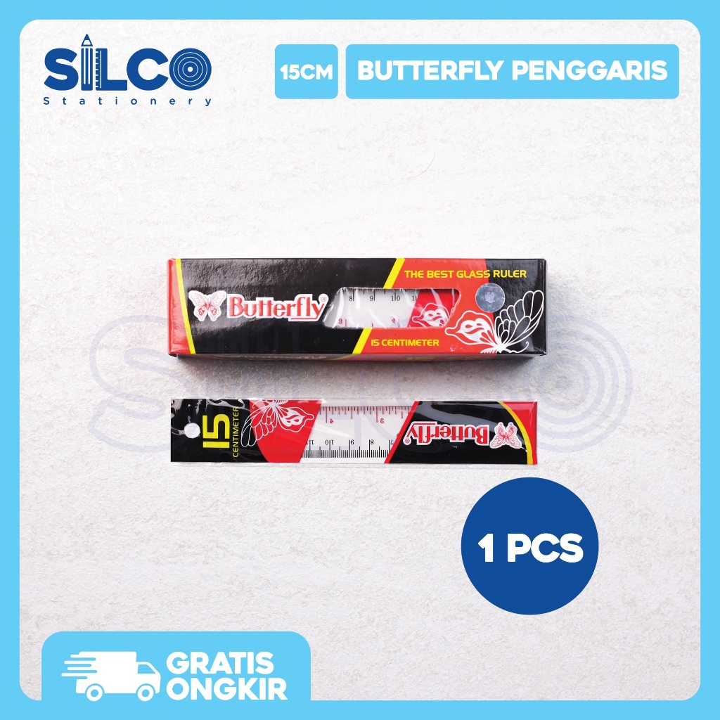 

Penggaris BUTTERFLY 15cm | 20cm | 30cm