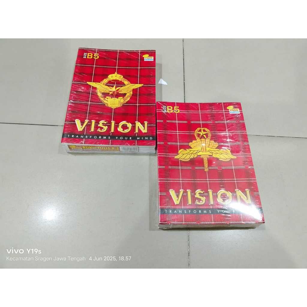 

BUKU TULIS VISION 50 LEMBAR BOXY PAPER STATIONARY >>DISARANKAN PAKAI BUBBLE WRAP APABILA PESAN INGIN AMAN >>