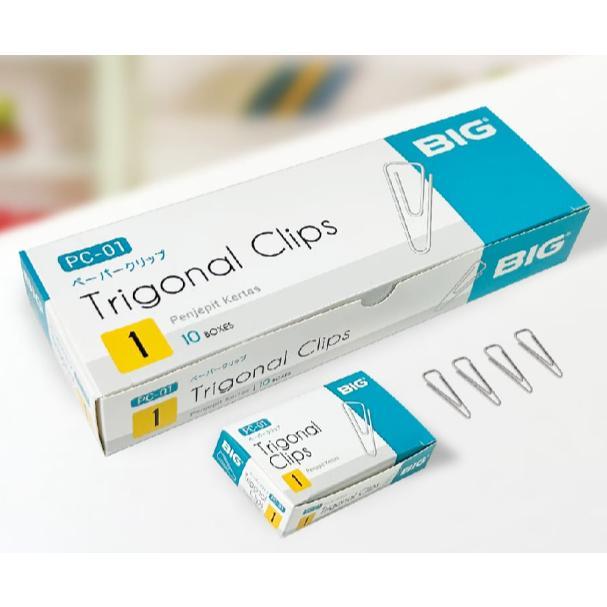 

[1 Kotak Kecil] Klip / Trigonal clip / Paper Clip / Penjepit Kertas no. 3 Merk BIG