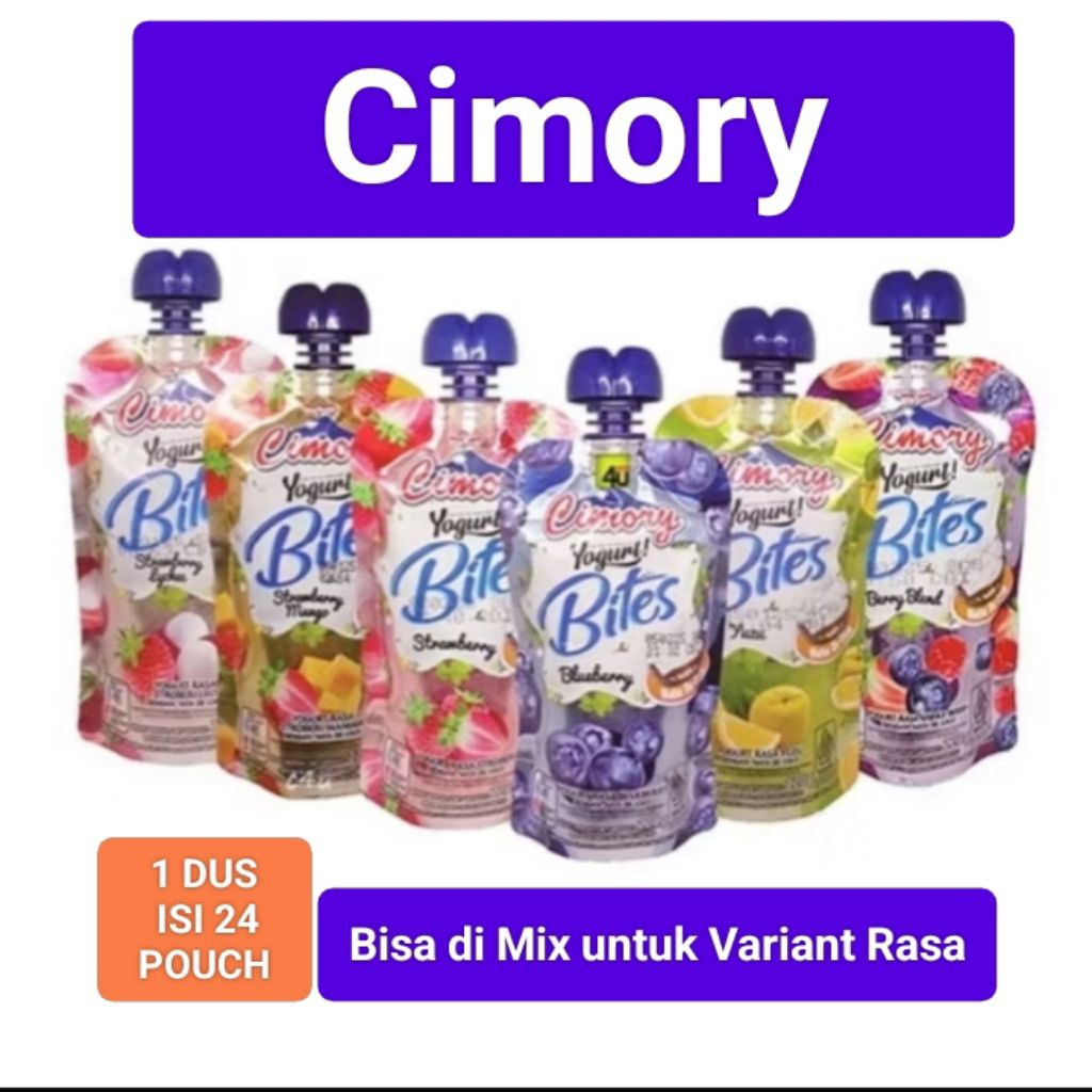 

Cimory Yogurt Bites Nata De Coco 1 Dus Isi 24 Pouch 120 Gr