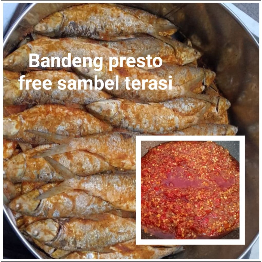 

Bandeng Presto Duri Lunak Free Sambel Terasi