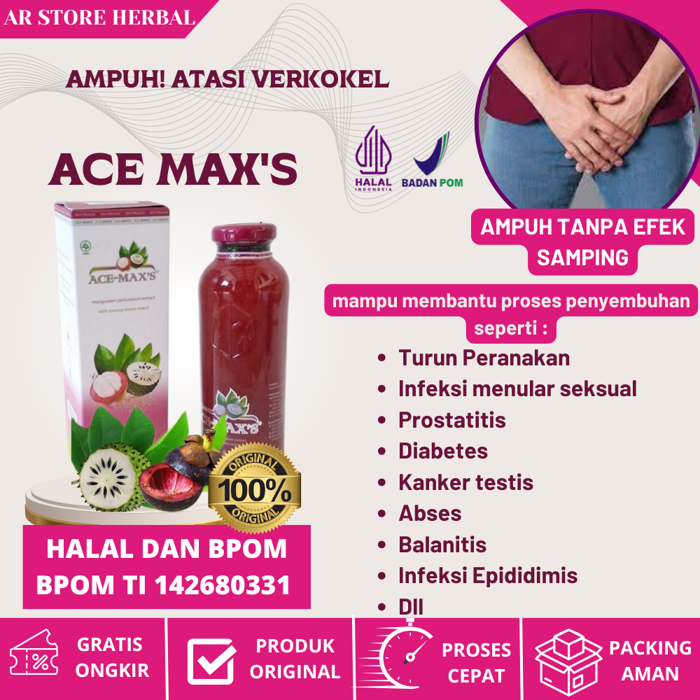 Obat Ampuh Turun Berok Varikokel Buah Zakar Bengkak 100% Alami - Ace Max's