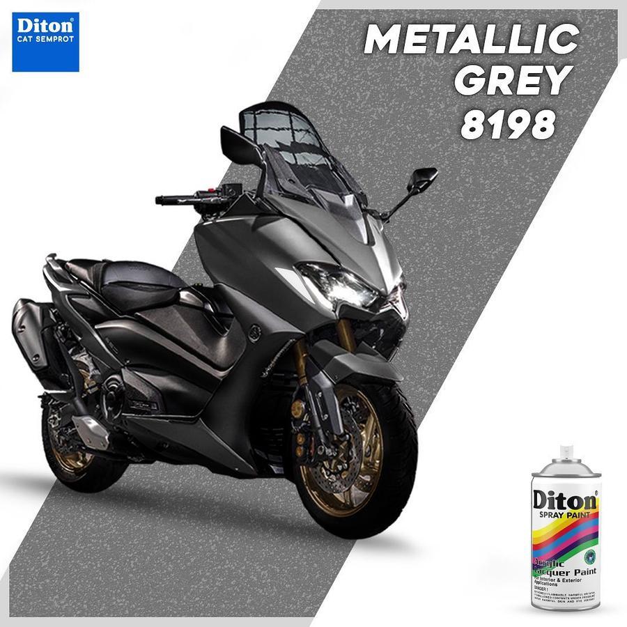 DITON SPRAY PAINT METALLIC GREY - 8198
