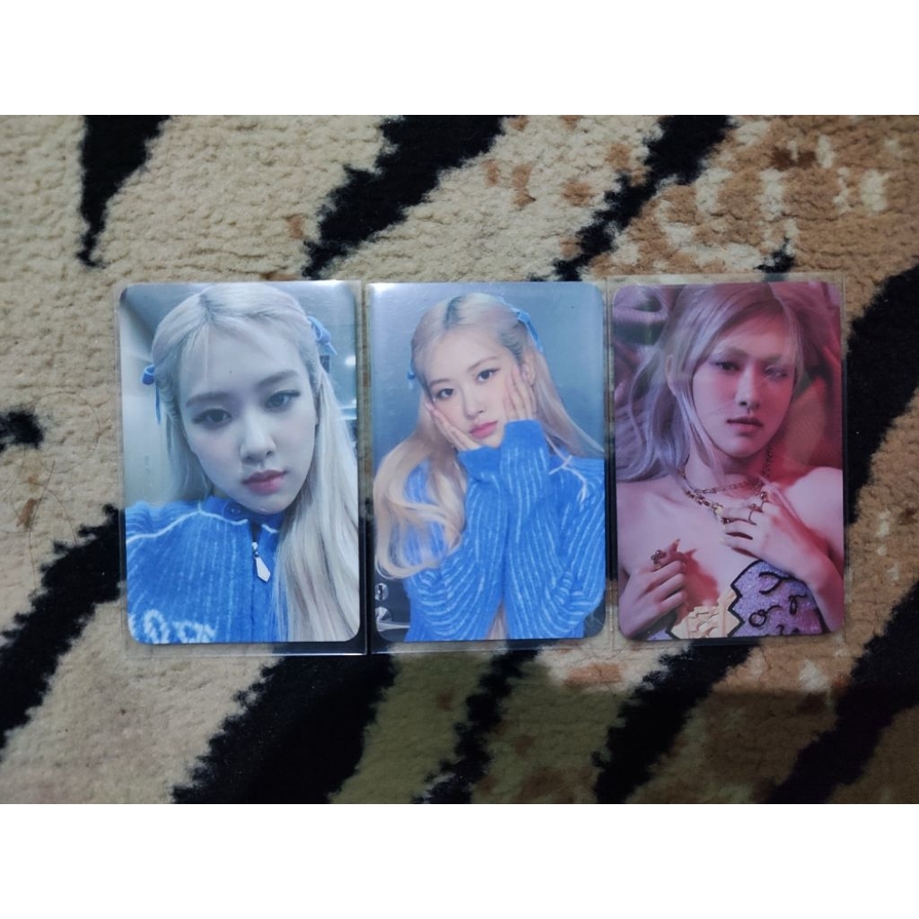 photocard rose blackpink benefit