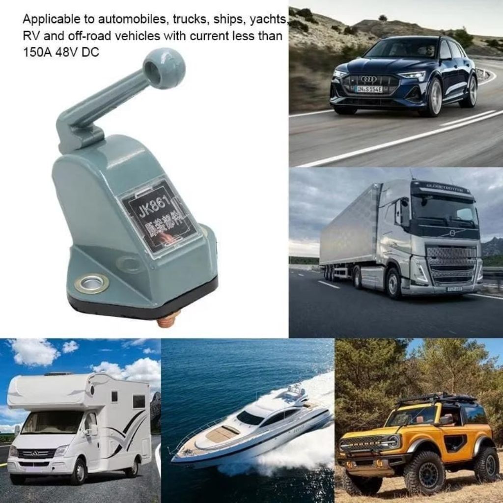 12/24 Volt Saklar Pemutus Arus Aki / Main Switch Battery Mobil Truk Bus Traktor