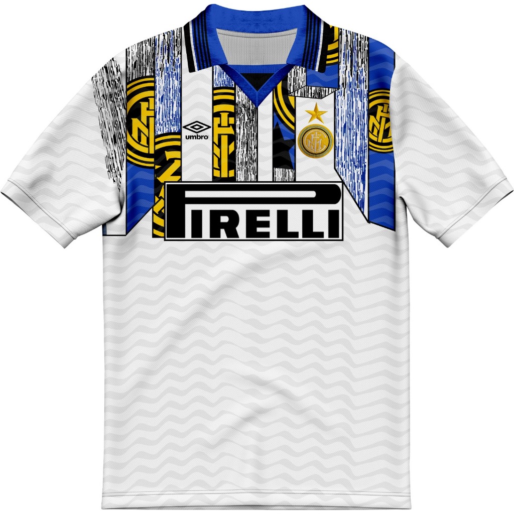 Jersey Bola Vintage Inter Retro Away 1995/1996//FULL PRINTING FREE NICKNAME//BISA COD