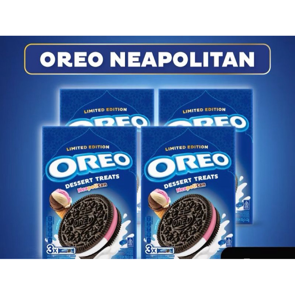 

Oreo Box Dessert Treats Neapolitan (3 x 131g) ISI 3 OREO MALANG