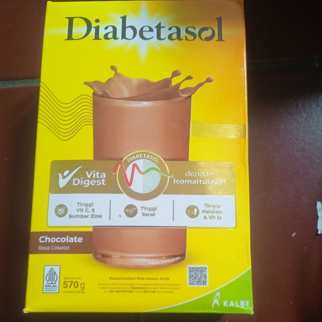 

Diabetasol 570 gram Rasa Coklat Exp 12 Maret 2026