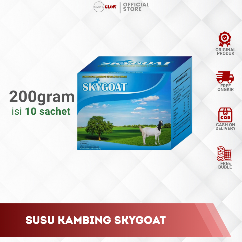 

SKYGOAT SUSU KAMBING BUBUK – 1 box isi 10 sachet | rasa original | bantu jaga kesehatan paru & pernapasan | cocok dikonsumsi harian | 100% original Skygoat | bisa COD