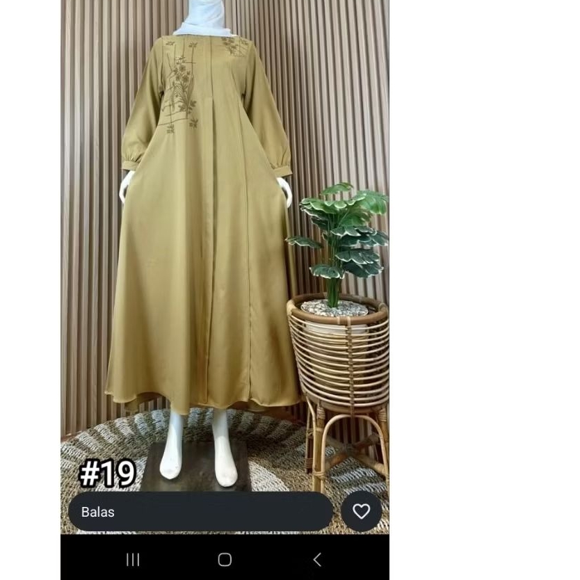 Gamis Fredella – Elegan & Nyaman cocok buat jalan-jalan