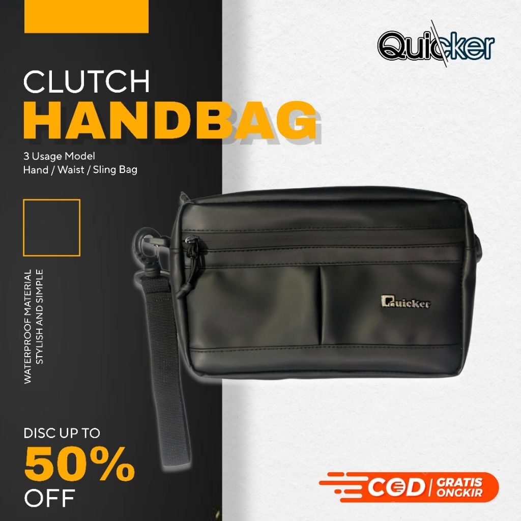 QH04 - [Quicker] Tas Selempang / Tas Tangan / Tas Pinggang - Waistbag / Handbag / Slingbag