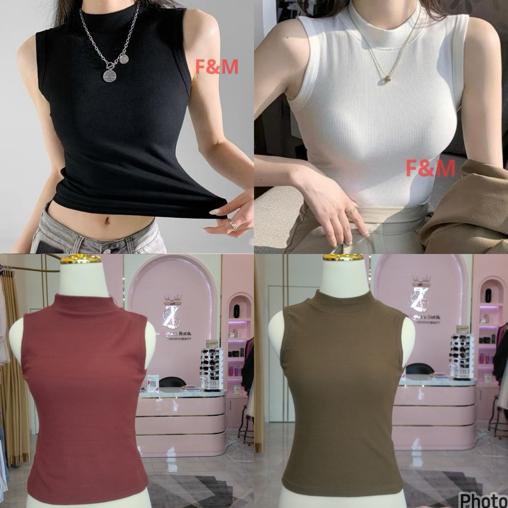 INNER KNIT TANPA LENGAN TANKTOP RAJUT