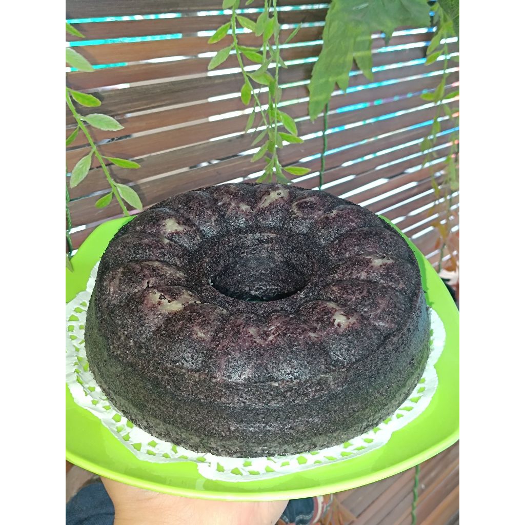 

Bolu ketan hitam kukus keju lumer/Bakar original
