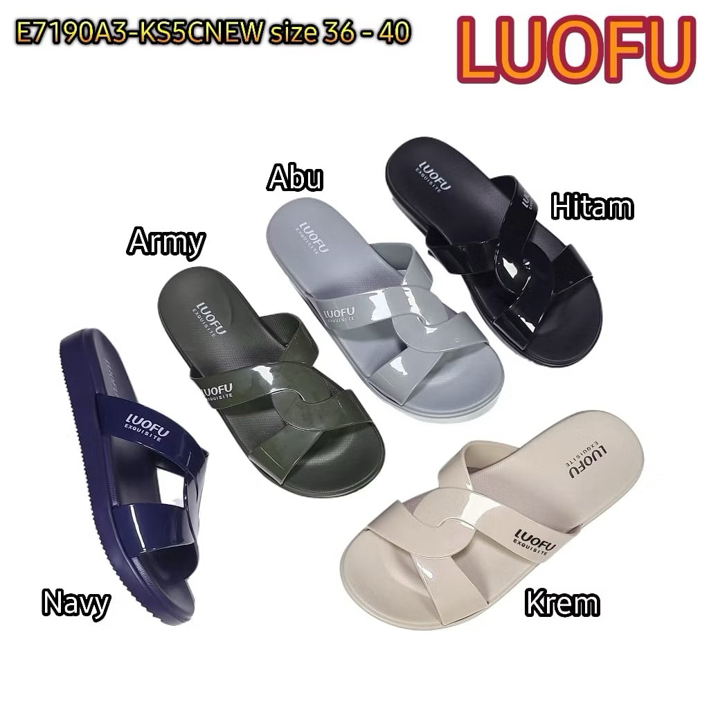 Sandal Karet Wanita Luofu - E7190A