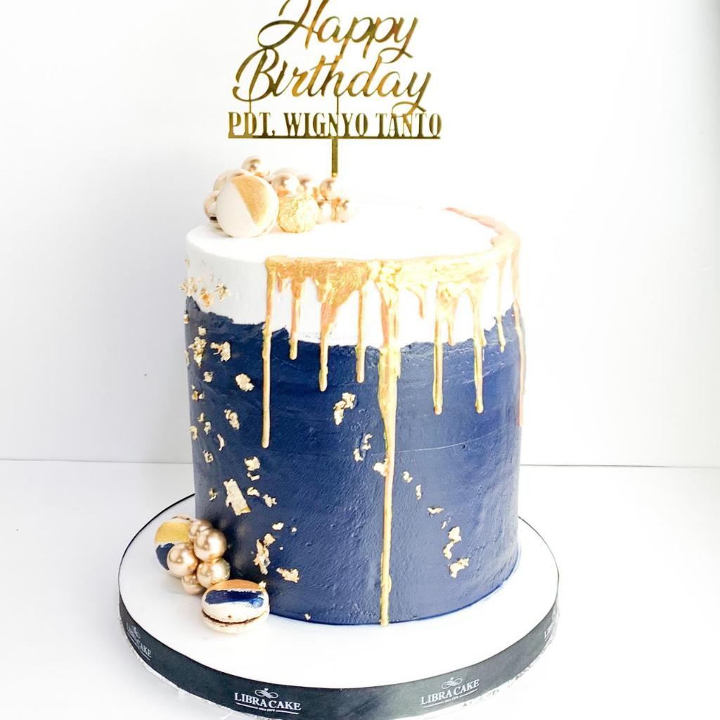 

Kue Ulang tahun/Birthday Cake/Kue Ultah Blue/Kue aesthetic/Kue Birthday jakarta