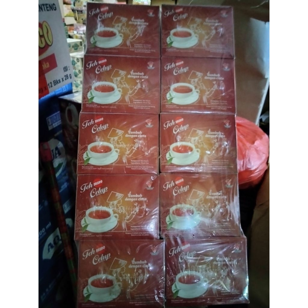

TEH SOSRO CELUP 1PAK 10KOTAK