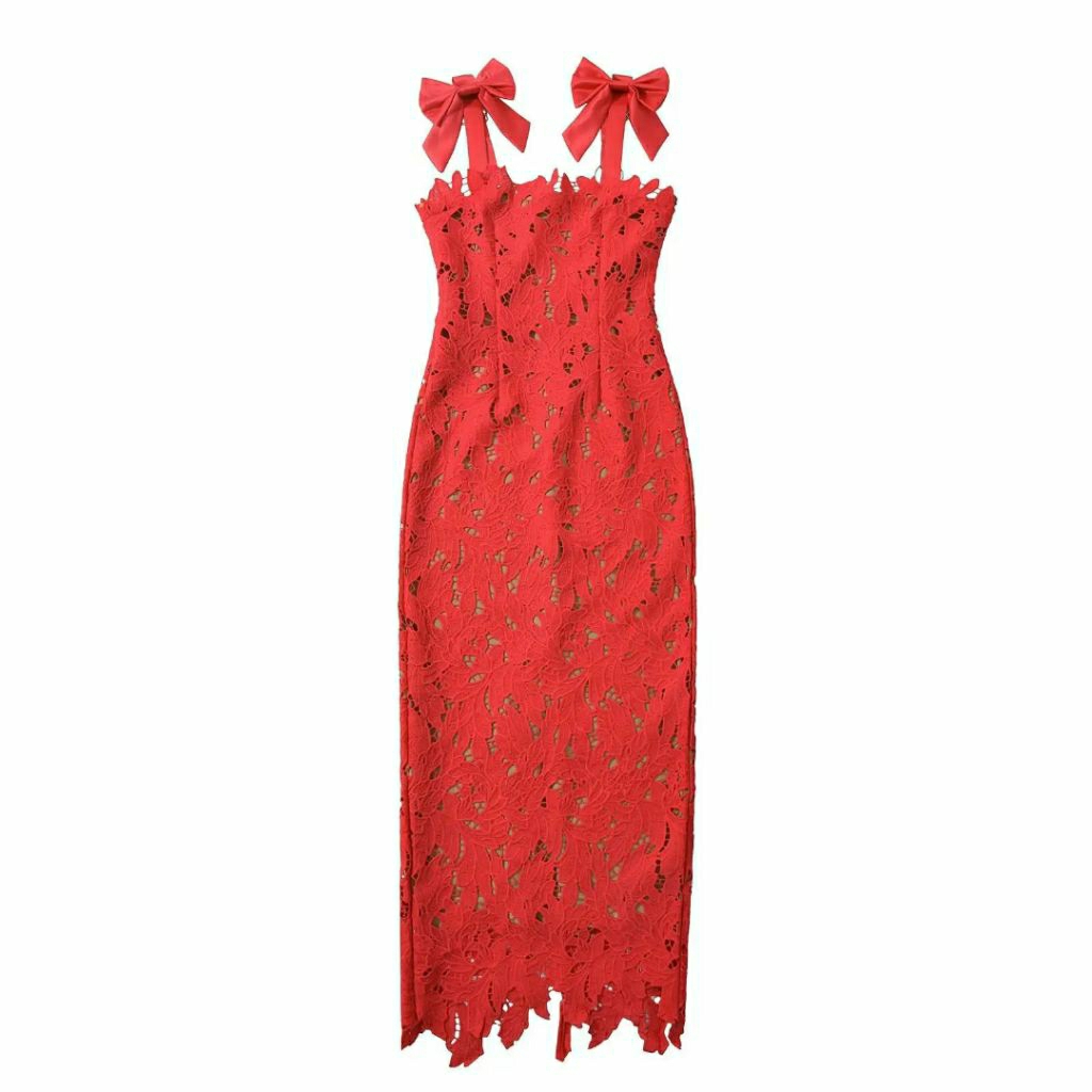 OMARA Women's Lace Dress