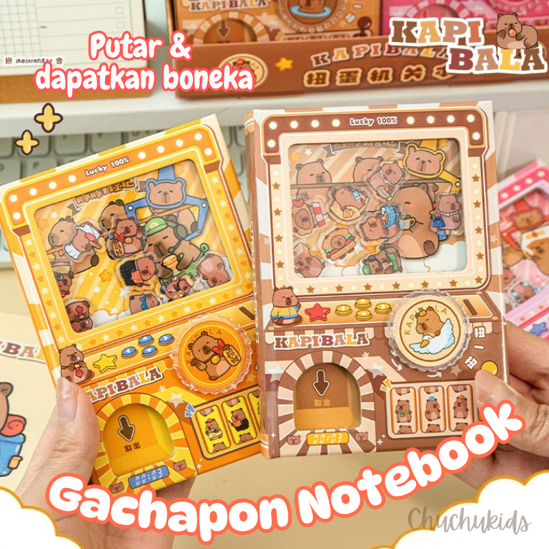 

Buku Diary Gachapon Notebook Capybara Anak Sekolah Lucu Buku Agenda unik Mainan GACHAPHON