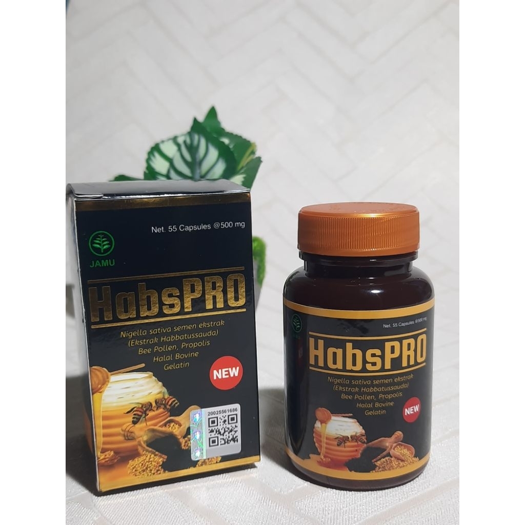 HABSPRO ORIGINAL - HABSPRO KAPSUL HERBAL SUPLEMEN KESEHATAN ISI 55 KAPSUL