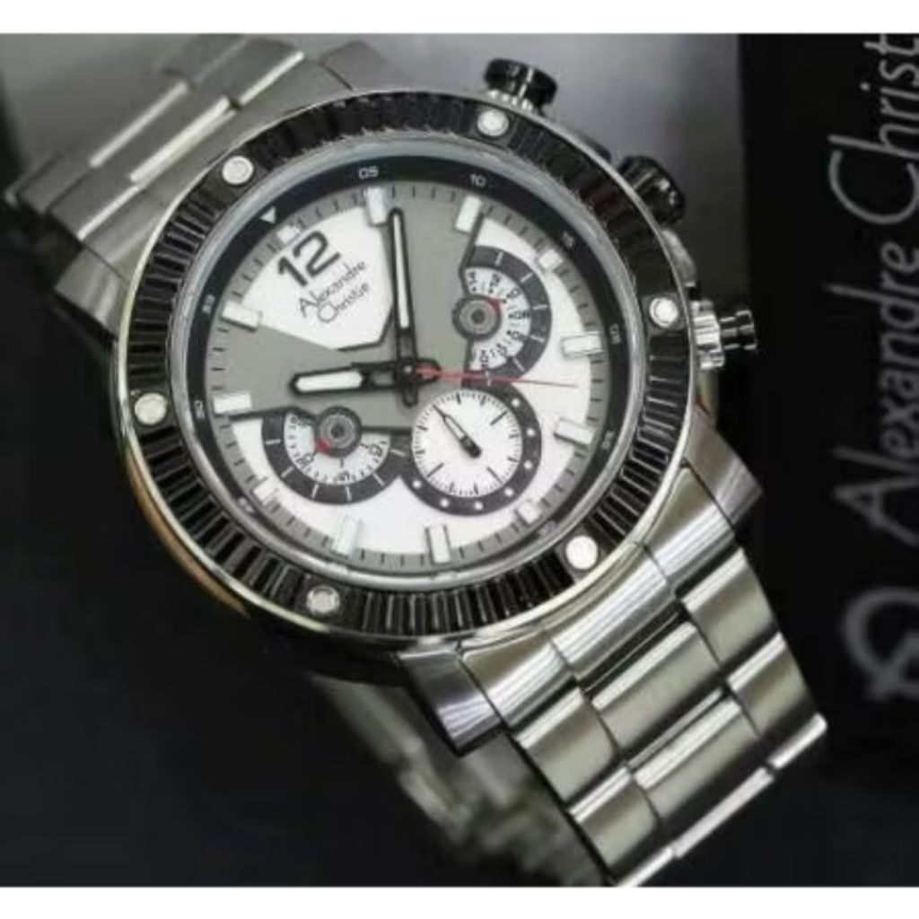 JAM TANGAN ALEXANDER CHRISTIE PRIA SPORT CRONO ACTIF  BERGARANSI RESMI 1 TAHUN HARGA TERJANGKAU