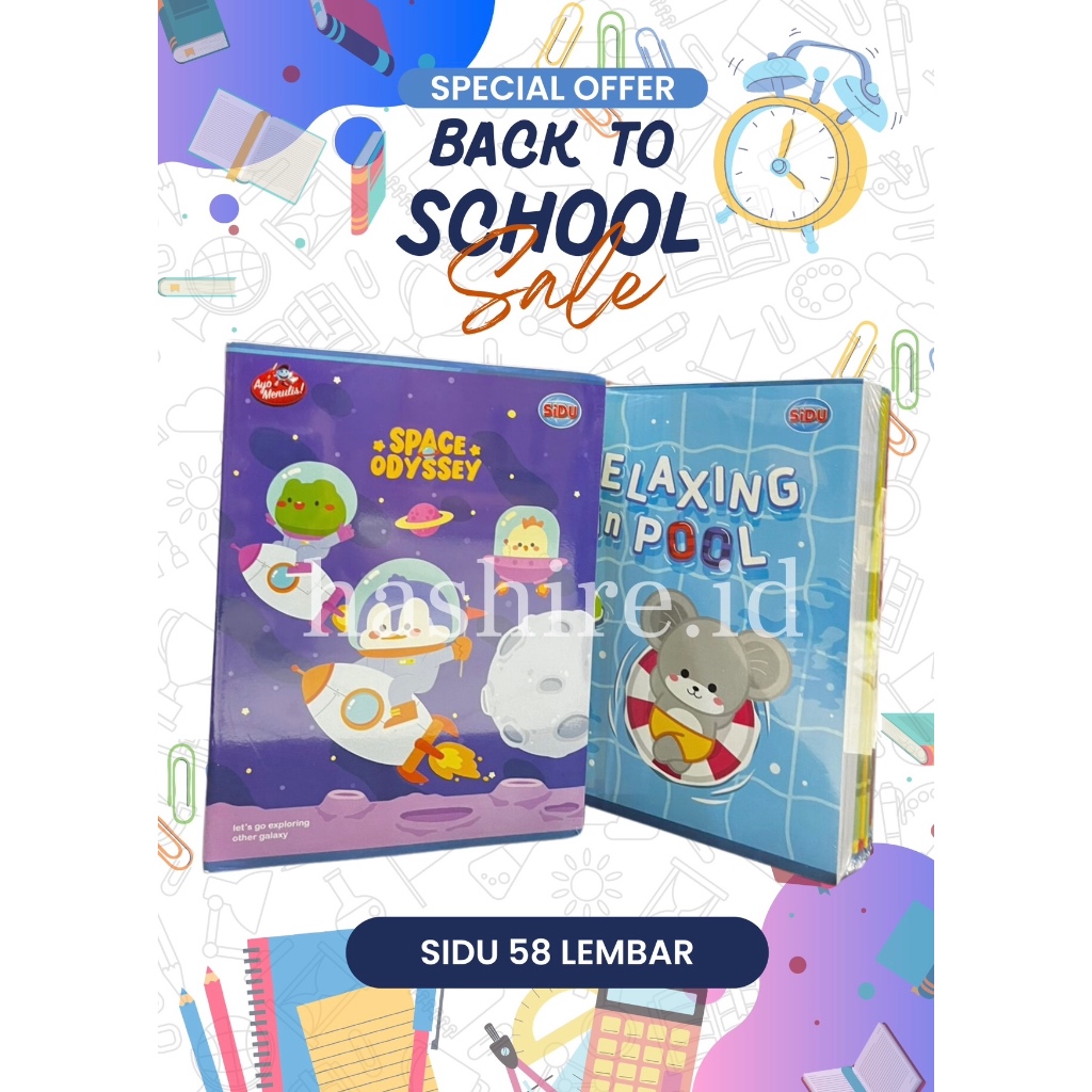 

10pcs Buku Tulis SIDU 58 Lembar / 1pack Buku Tulis SIDU