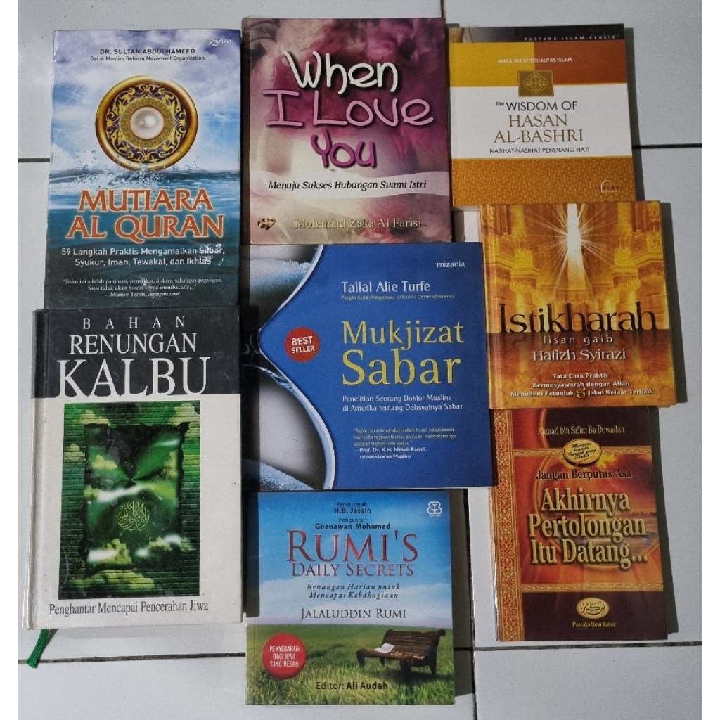 Aneka Buku Agama | Renungan Kalbu | Mutiara Alquran | Rumi's Daily Secret | Istikharah | Wisdom of H