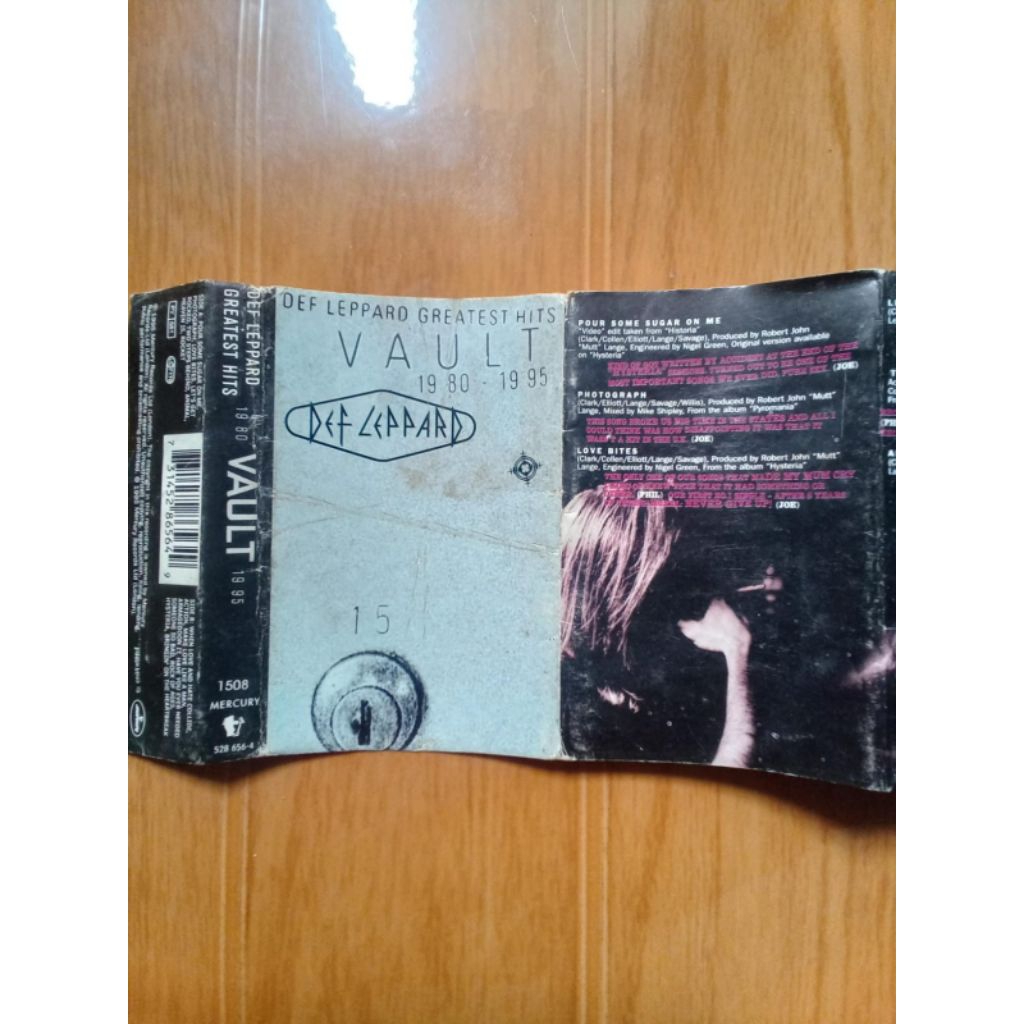kaset pita def leppard - vault greatest hits