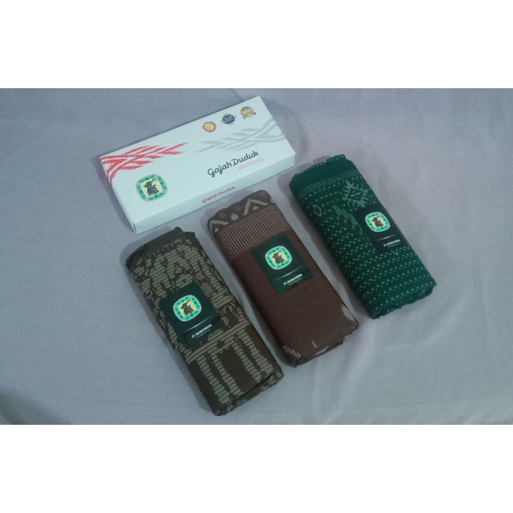 Sarung Gajah Duduk Original Asia Kembang Mika Motif Terbaru 2025 Coklat Hijau
