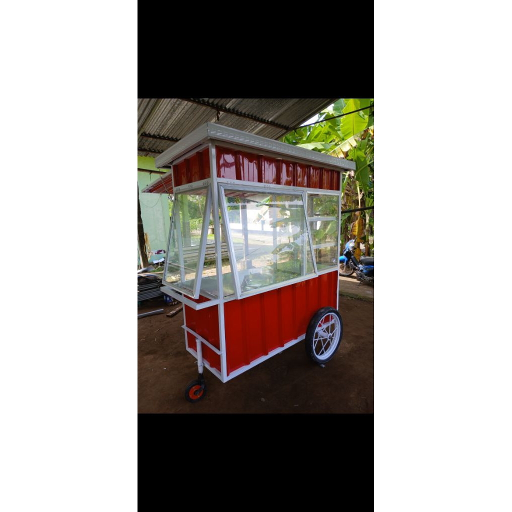 gerobak galvalum, gerobak piscok, gerobak bakso, gerobak martabak, gerobak cireng, gerobak dimsum, g