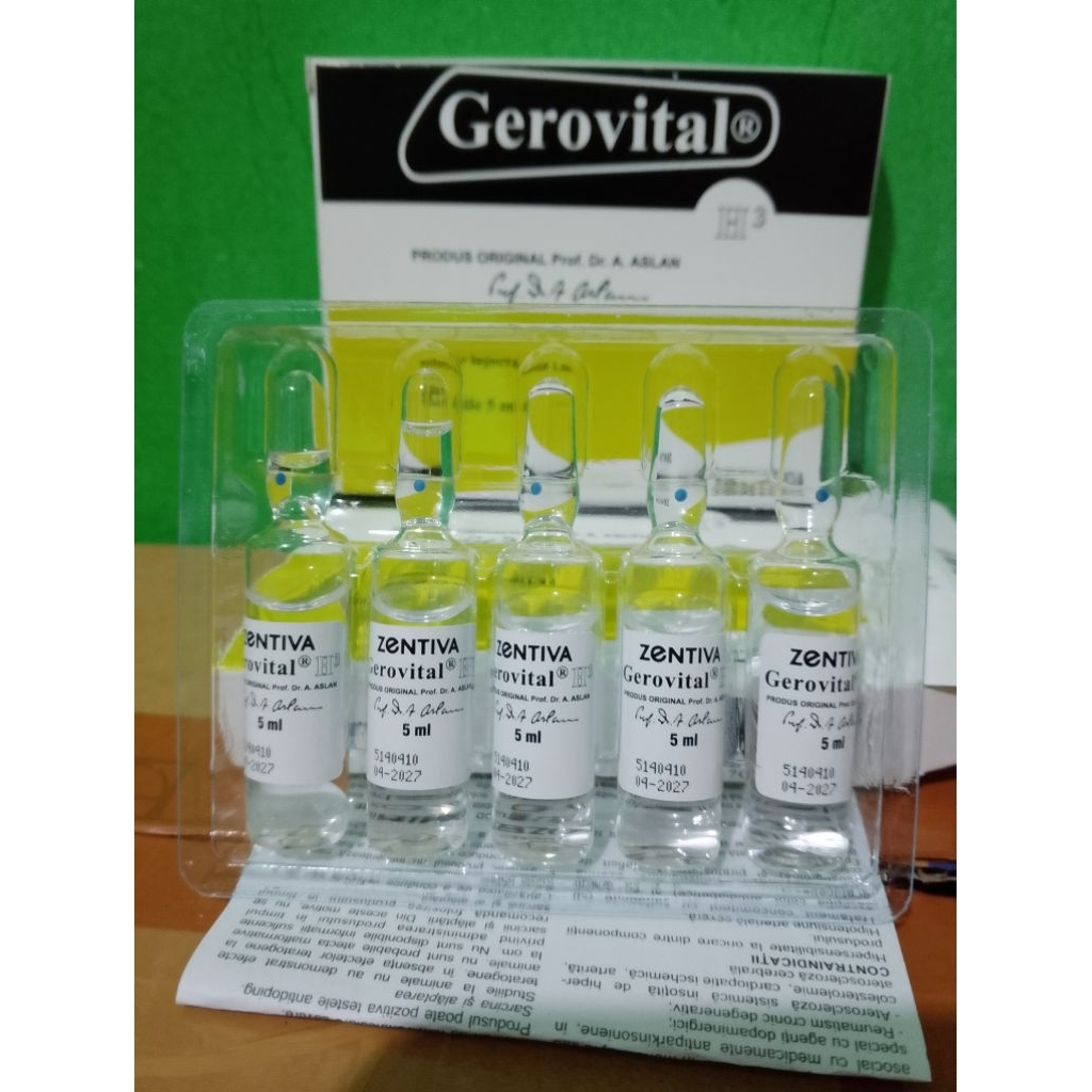 GEROVITAL PERBOX GEROVITAL H3 AMPUL BENING ORIGINAL