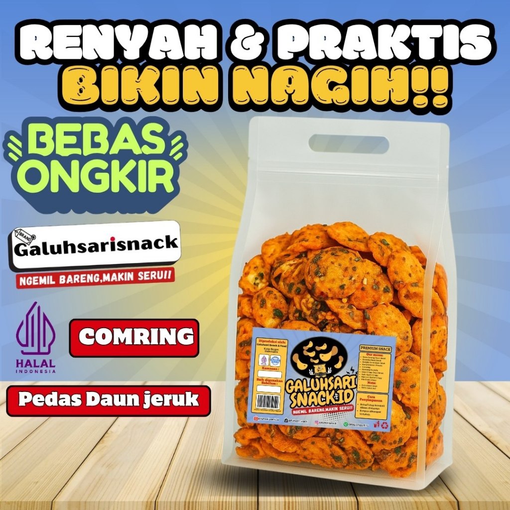 

Keripik Combring Bawang Sultan Kiloan Rasa Pedas Gurih Daun Jeruk Super Renyah Cemilan Nikmat Viral