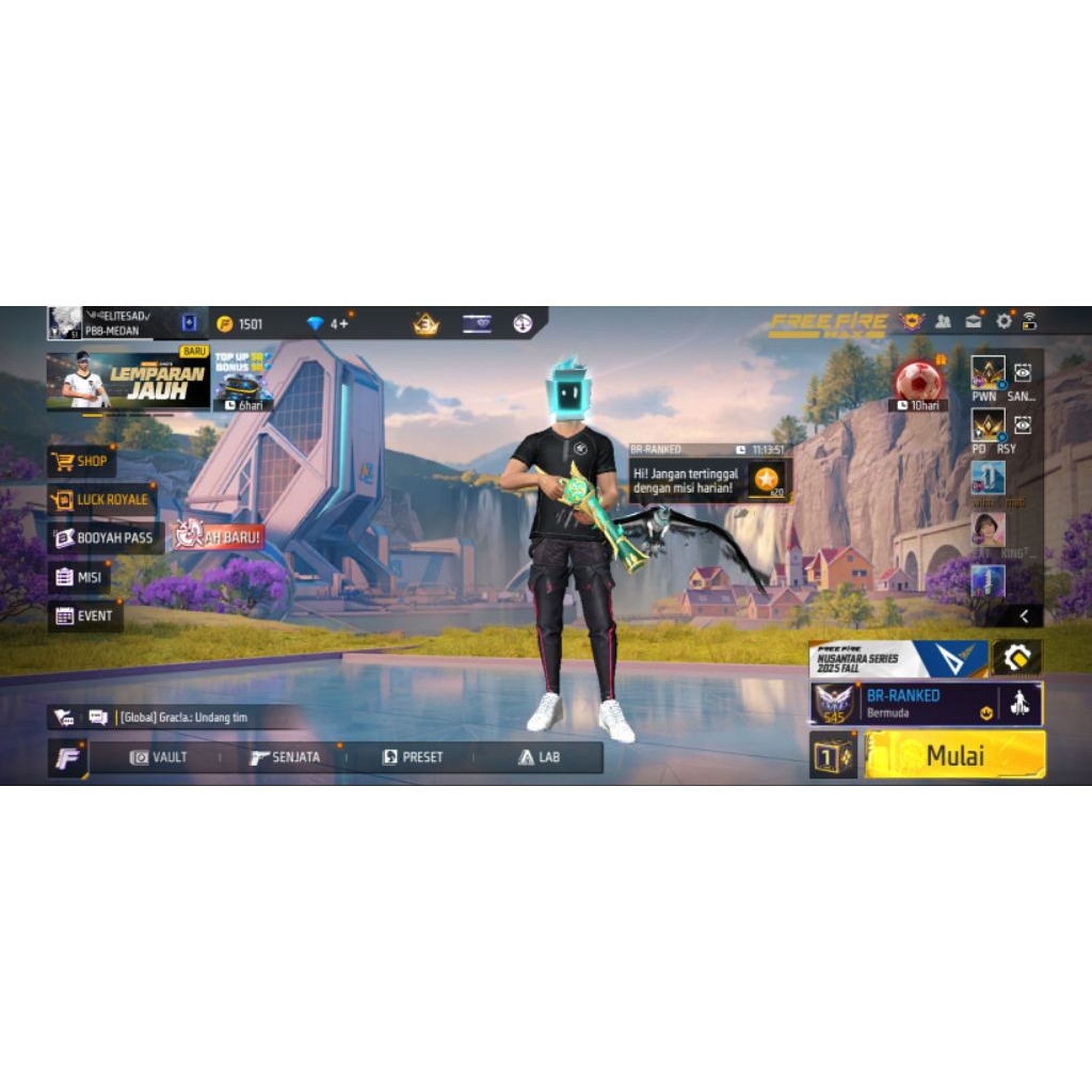 akun freefire sultan murah sg 2 trompet