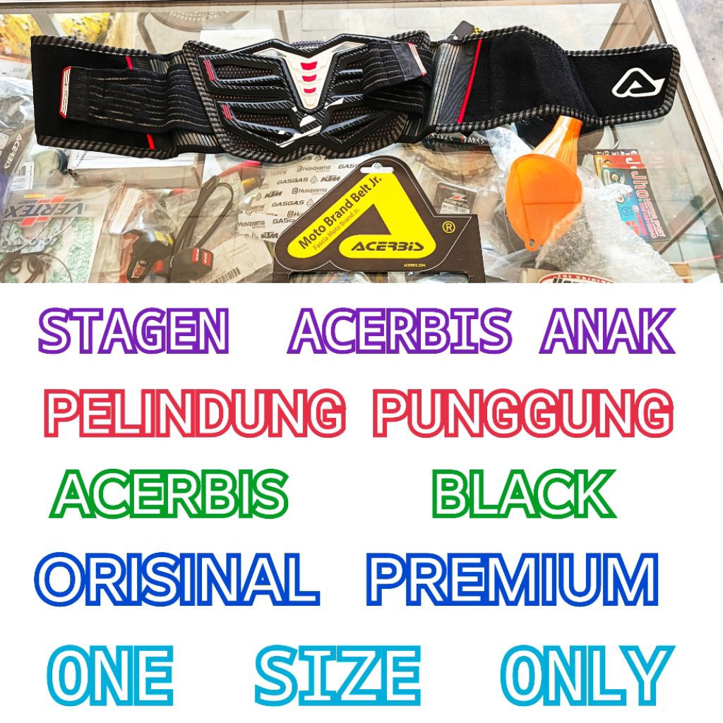 Stagen ACERBIS ANAK ORISINAL PREMIUM BLACK