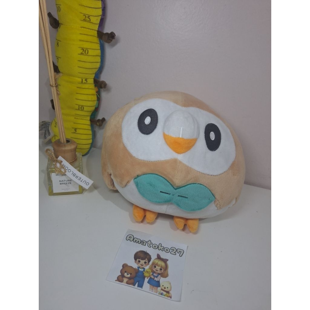 Boneka pokemon rowlet burung hantu