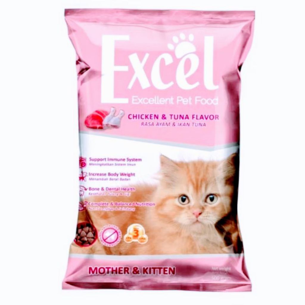 Excel Mother&Kitten-makanan kucing