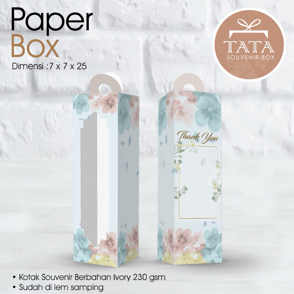 

Box Souvenir 7 x 7 x 25 cm Ivory (Min Order 5 Pcs)