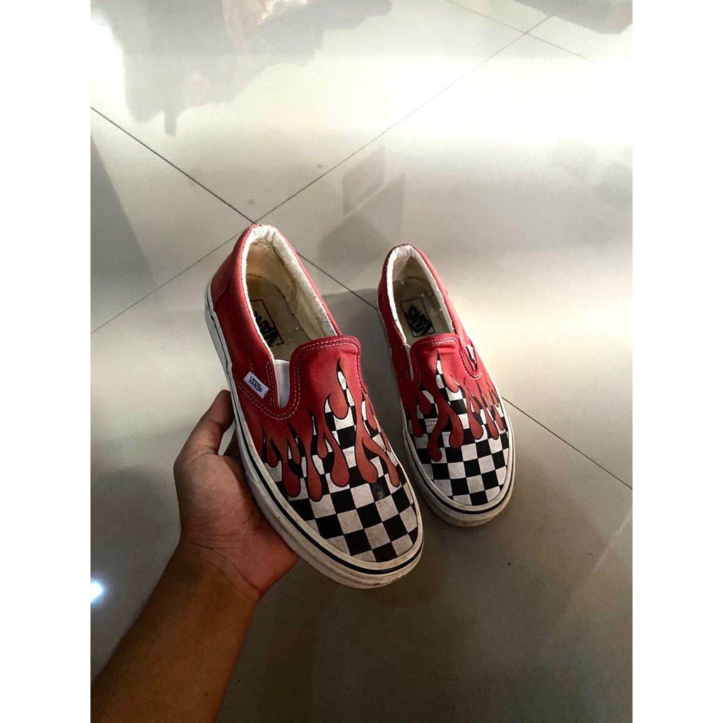 Vans Checkerboard flame