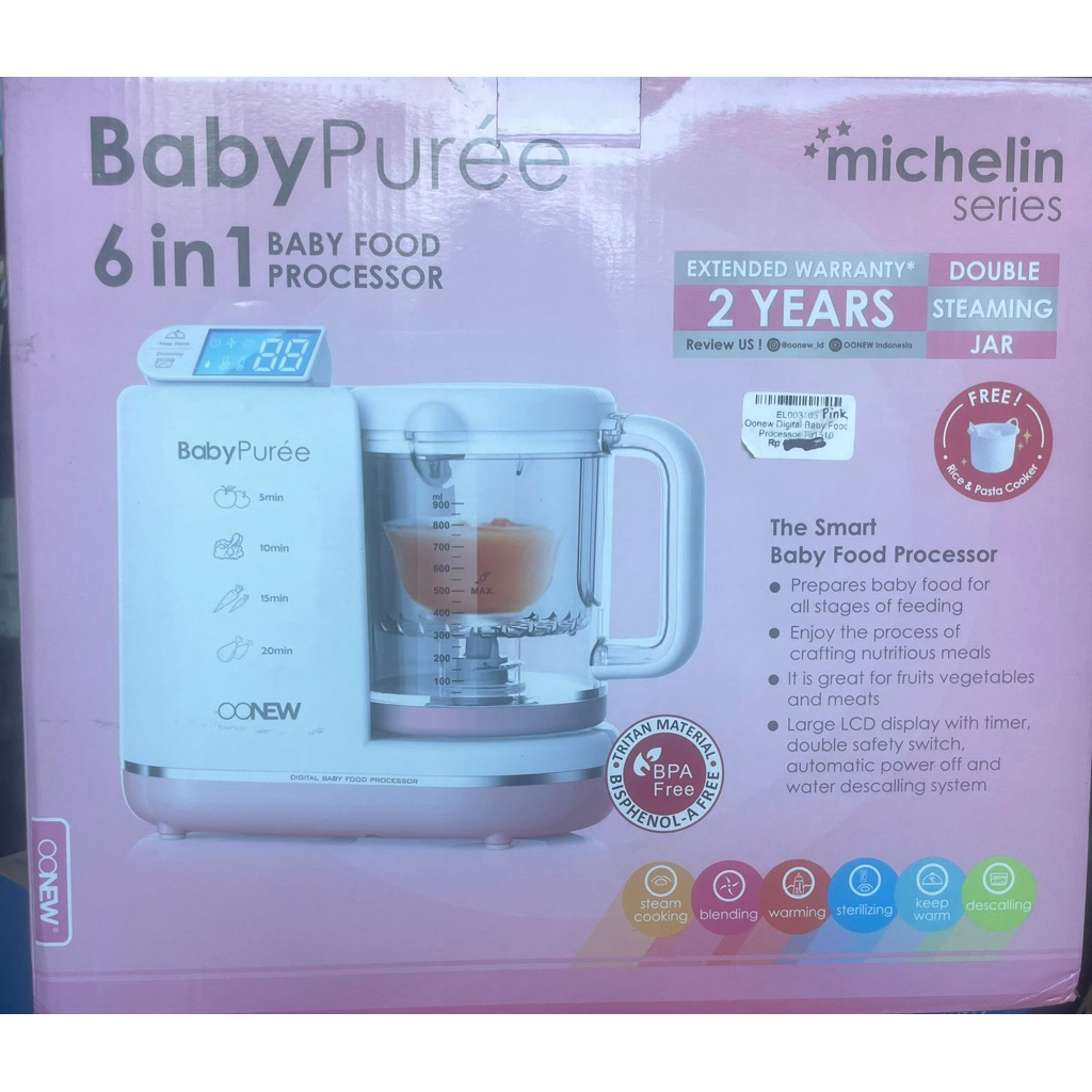 Preloved/Second Oonew Baby Puree 6in1 Baby Food Processor